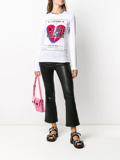 Moschino embellished logo print T-shirt  outlook