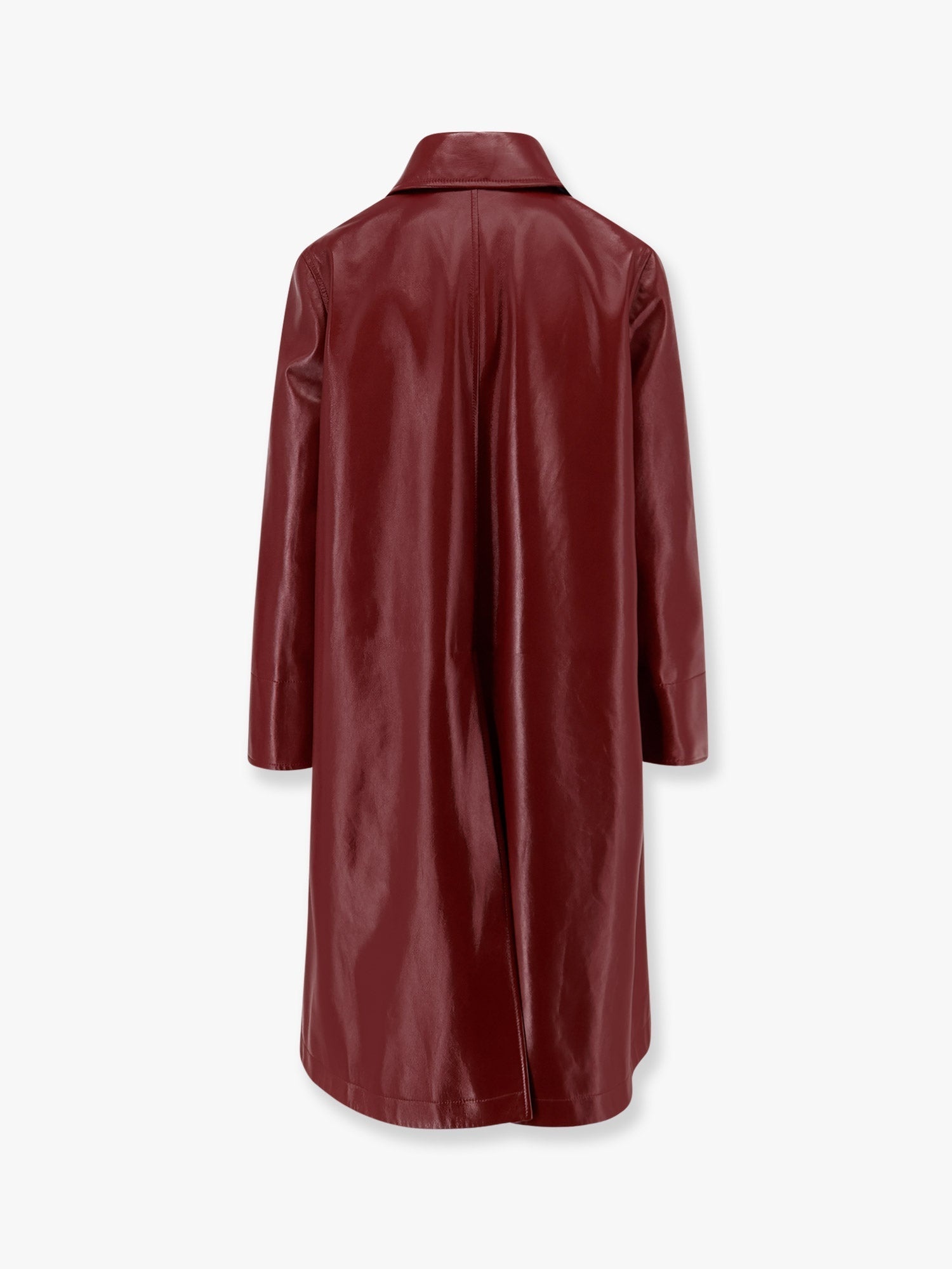 レザージャケット・コート Gucci Double-Breasted Coat In Glossy Leather GUCCI Double-breasted leather coat | worldclassfashion