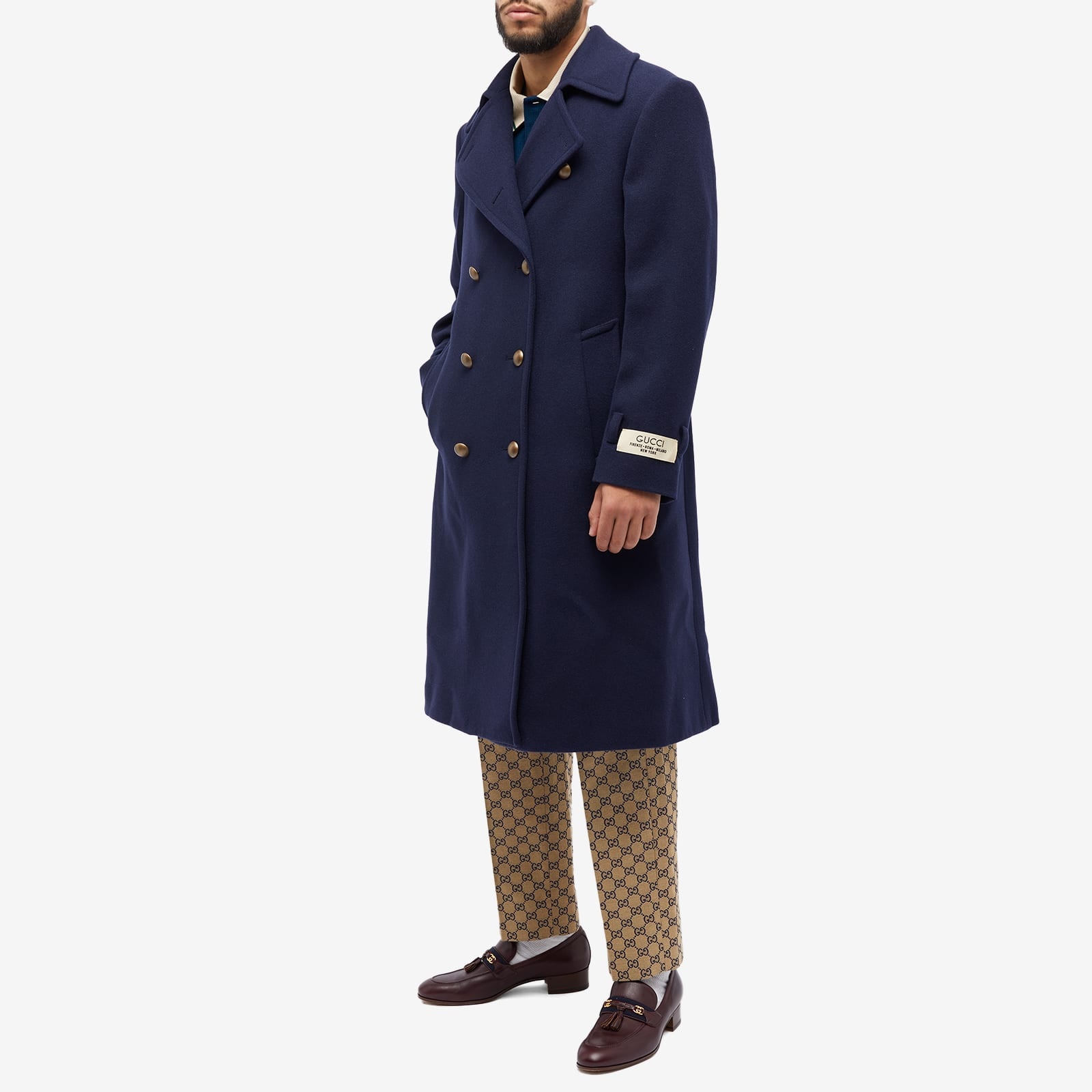 Gucci Double Breasted Wool Coat - 4
