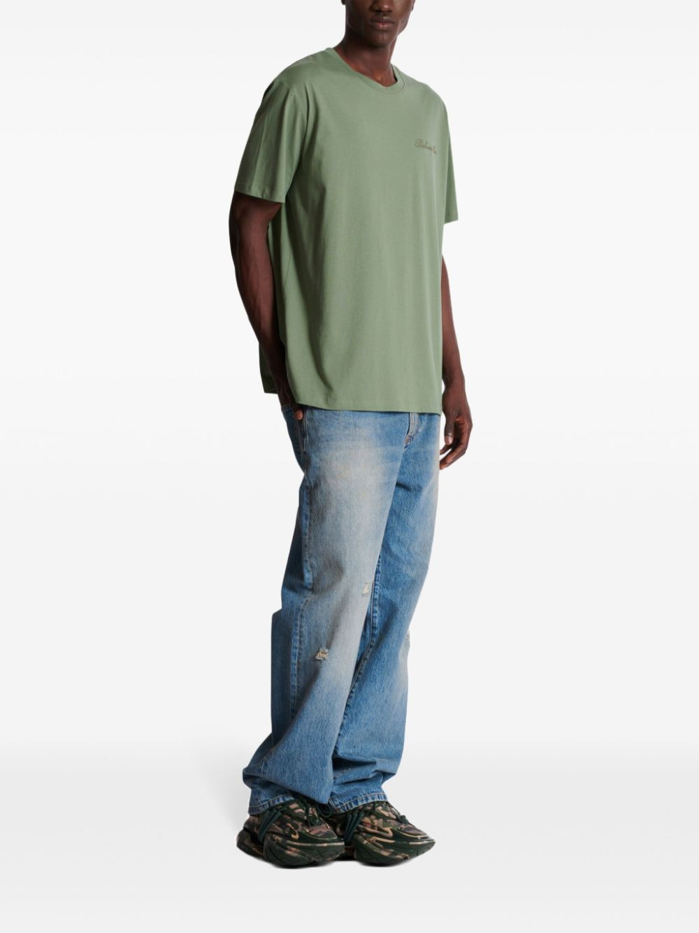 Balmain Men Cotton Signatured T-Shirt - 6