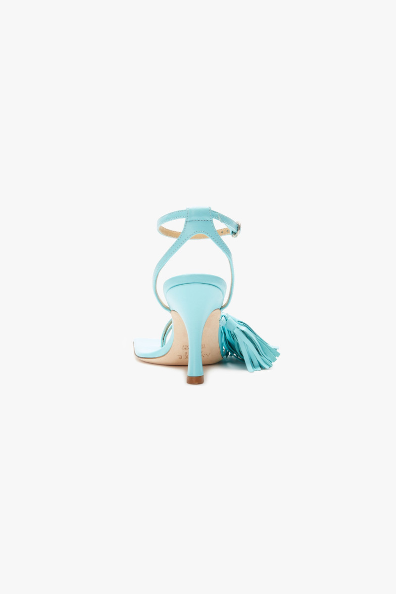 DELTA HIGH TASSEL SANDAL TURQUOISE 4