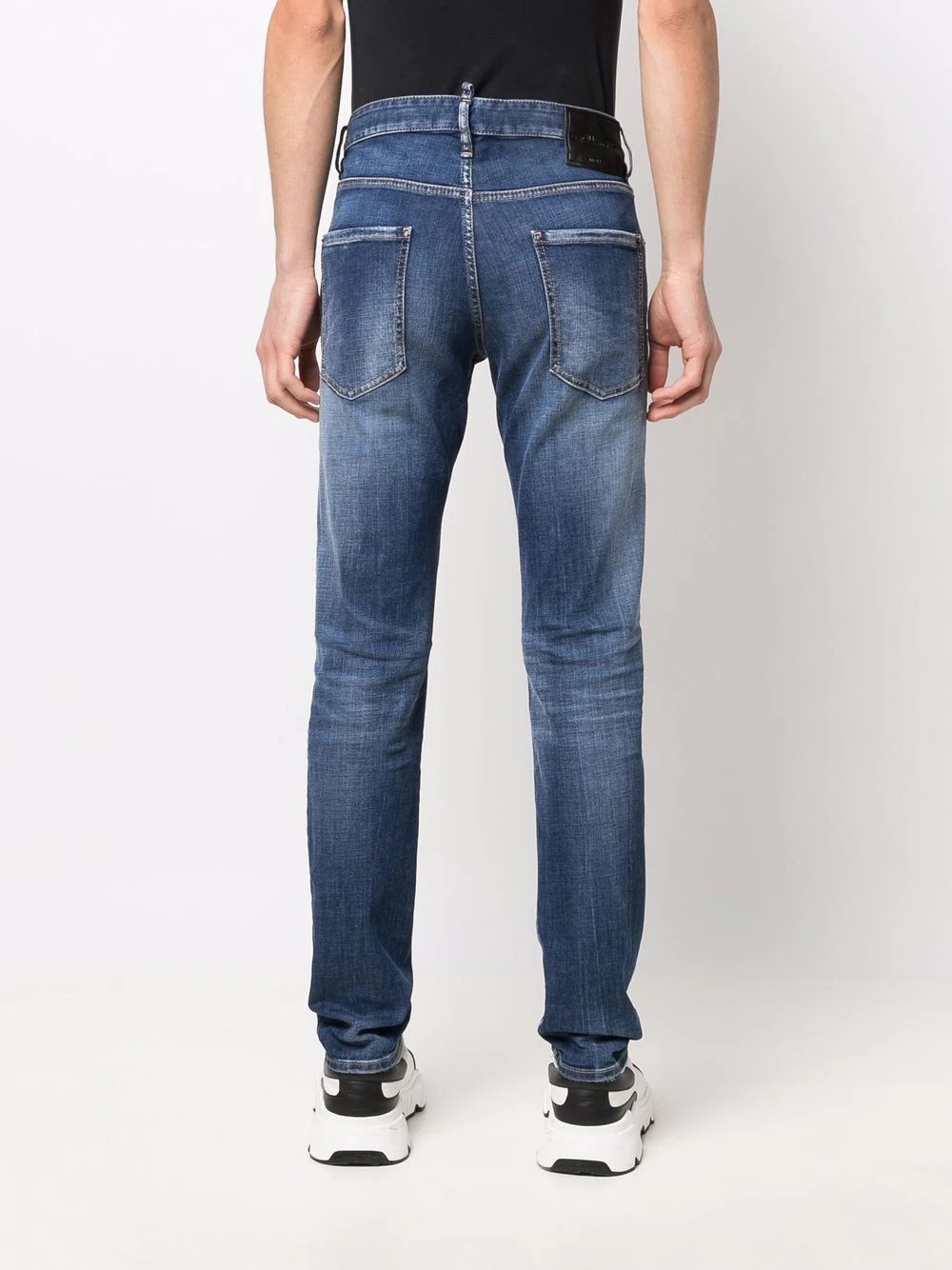 distressed-effect denim jeans - 4