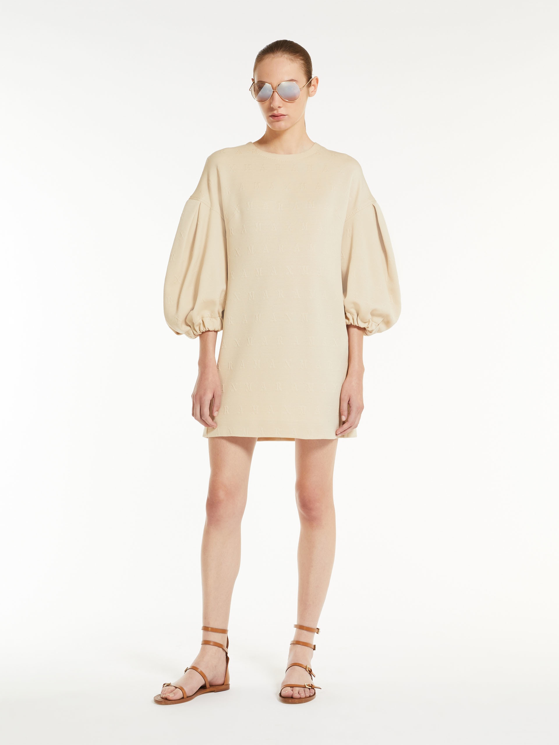 Max Mara MALIA Cotton jersey short dress | REVERSIBLE