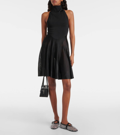 Alaïa Jersey and mesh minidress outlook