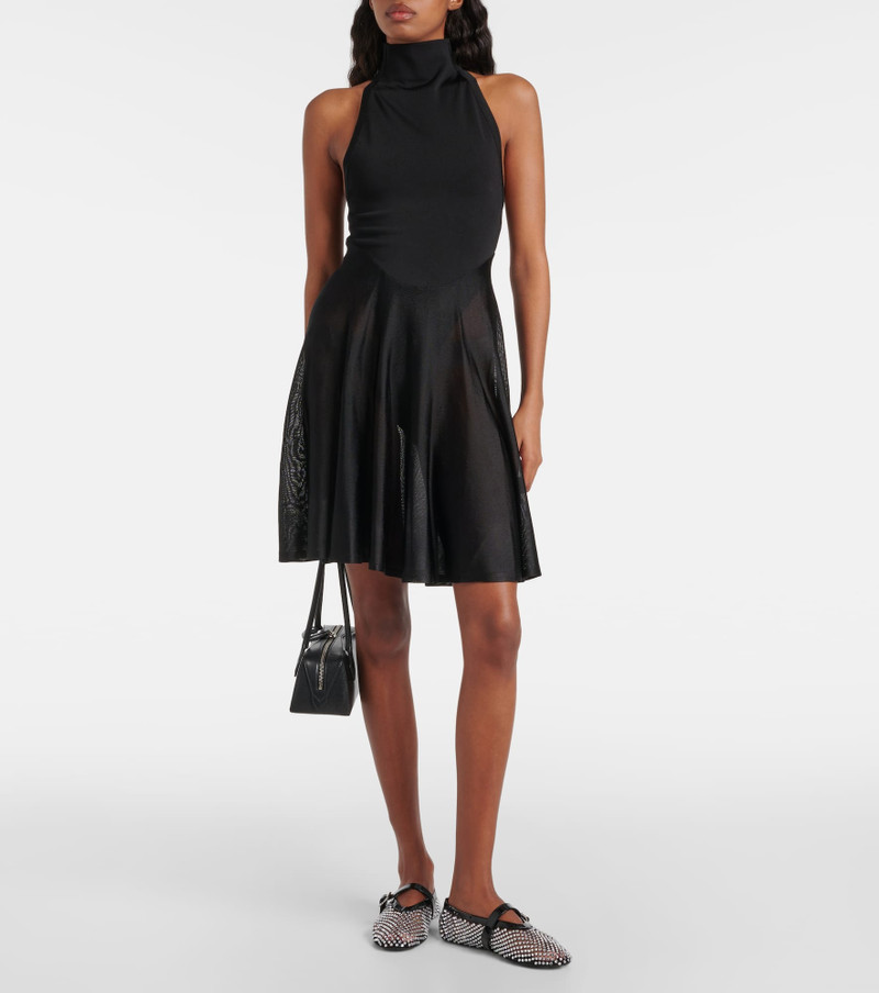 Alaïa Jersey and mesh minidress outlook