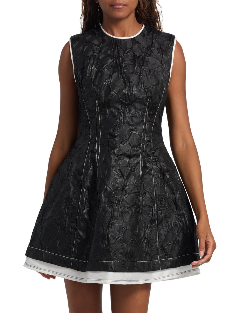 Women's Audrina Floral Sleeveless Minidress - Black 3
