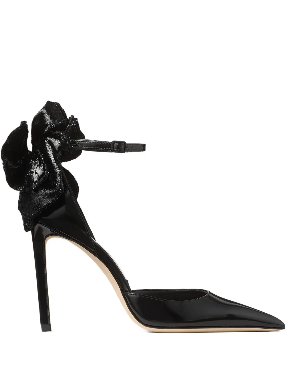 100mm Marja bow ankle-strap pumps - 1