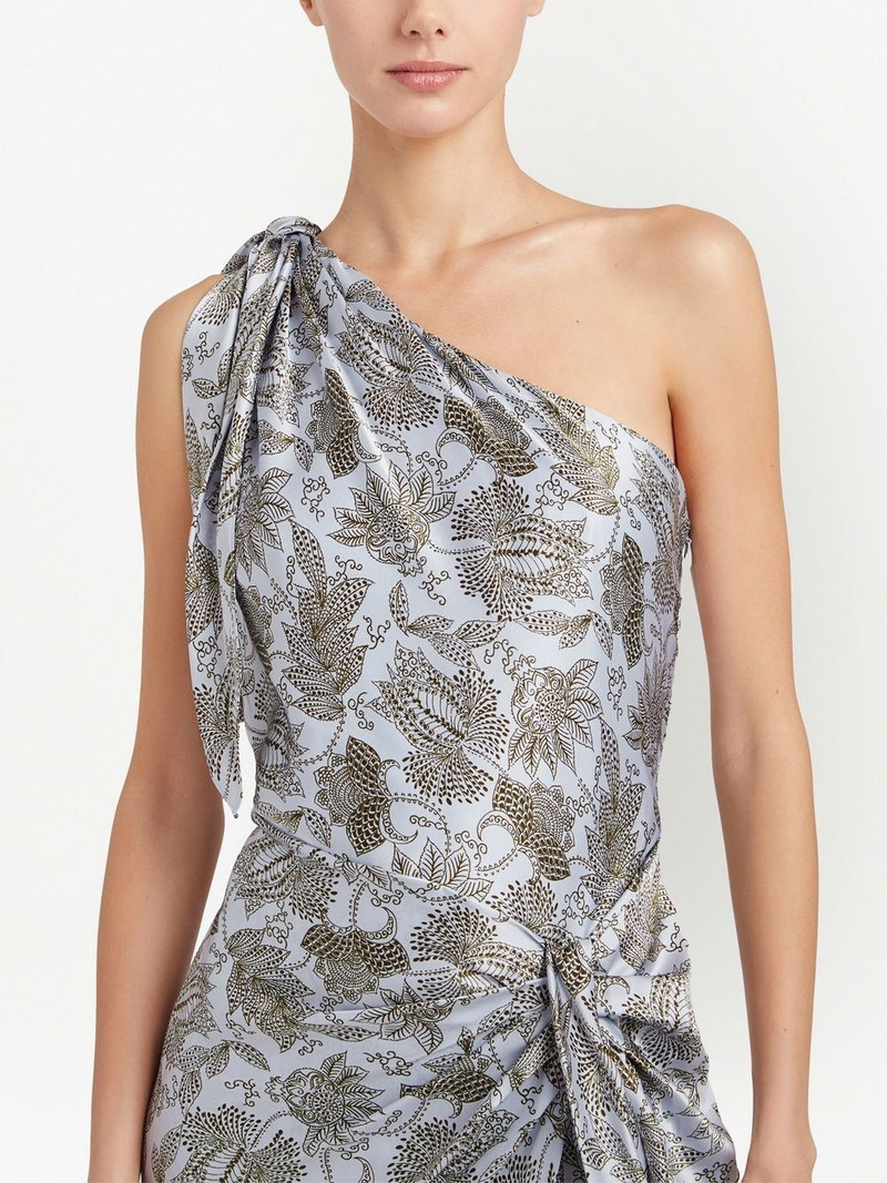 Gretchen floral-print asymmetric dress 5