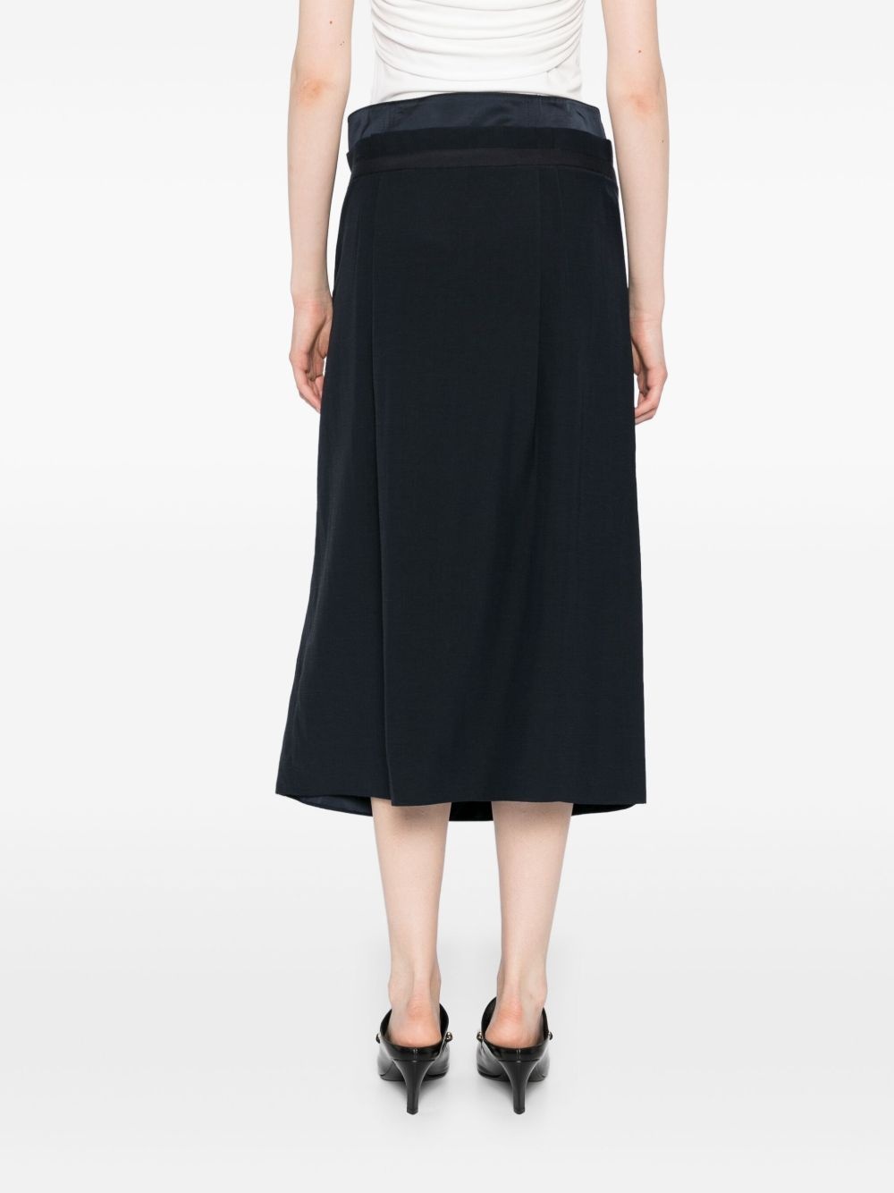 double-waistband D-ring skirt - 4