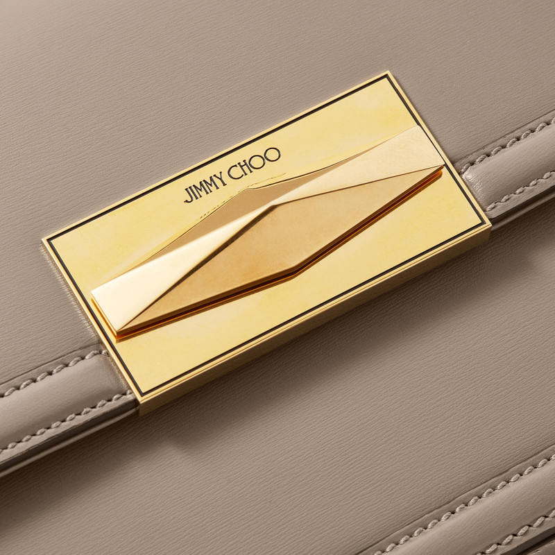 Diamond Tophandle
Taupe Box Calf Leather Top Handle Bag 5