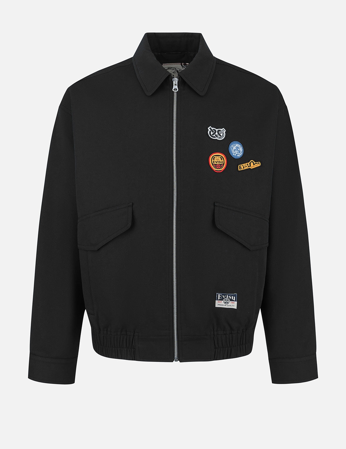 Graffiti Daicock Print Boxy Fit Zip Up Jacket - 2