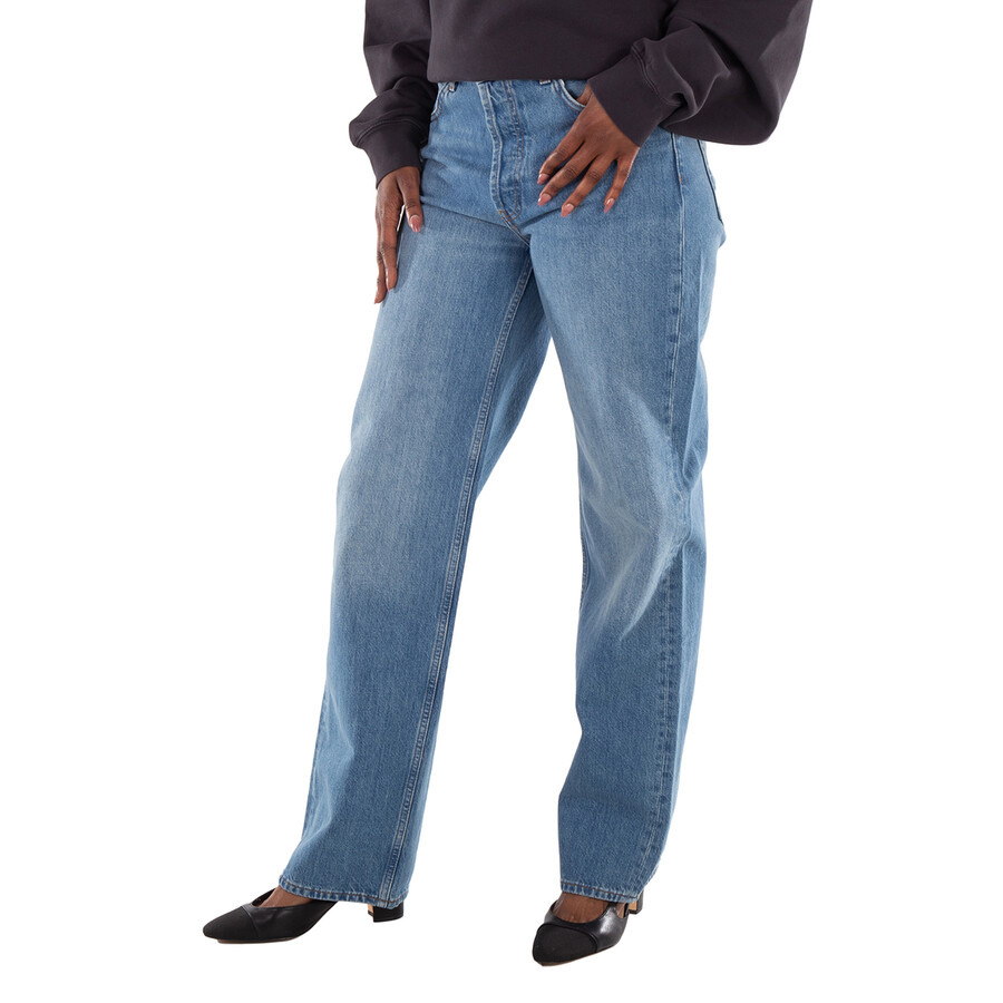 Anine Bing Gavin Long Denim Jeans - 3