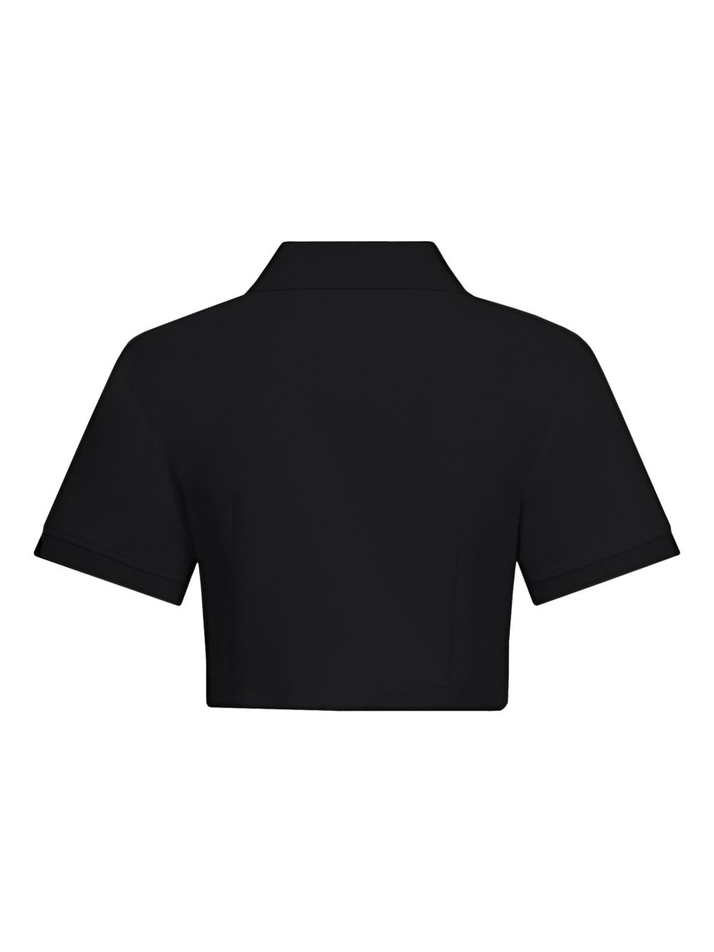 crystal-embellished cropped polo - 2