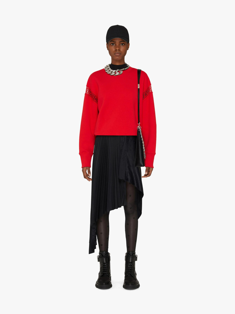 Givenchy GIVENCHY SWEATSHIRT WITH LACE WEBBING outlook