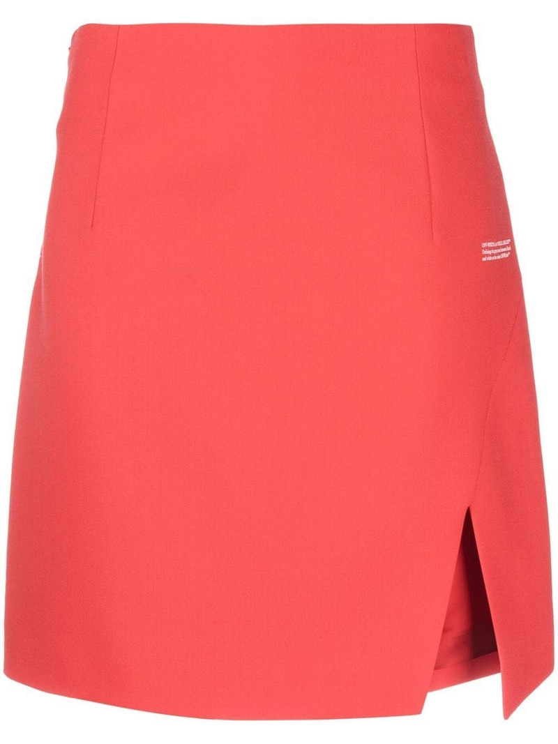 logo-print high-waisted skirt 1