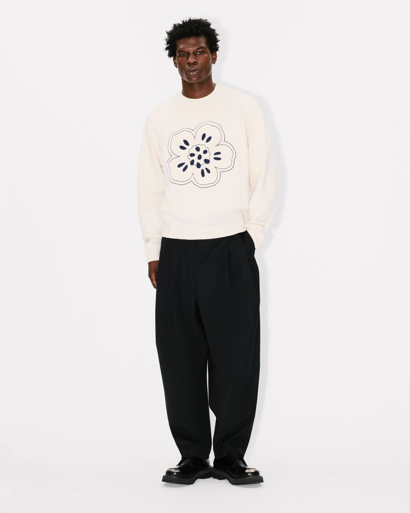 'Boke Flower' embroidered jumper in wool 5
