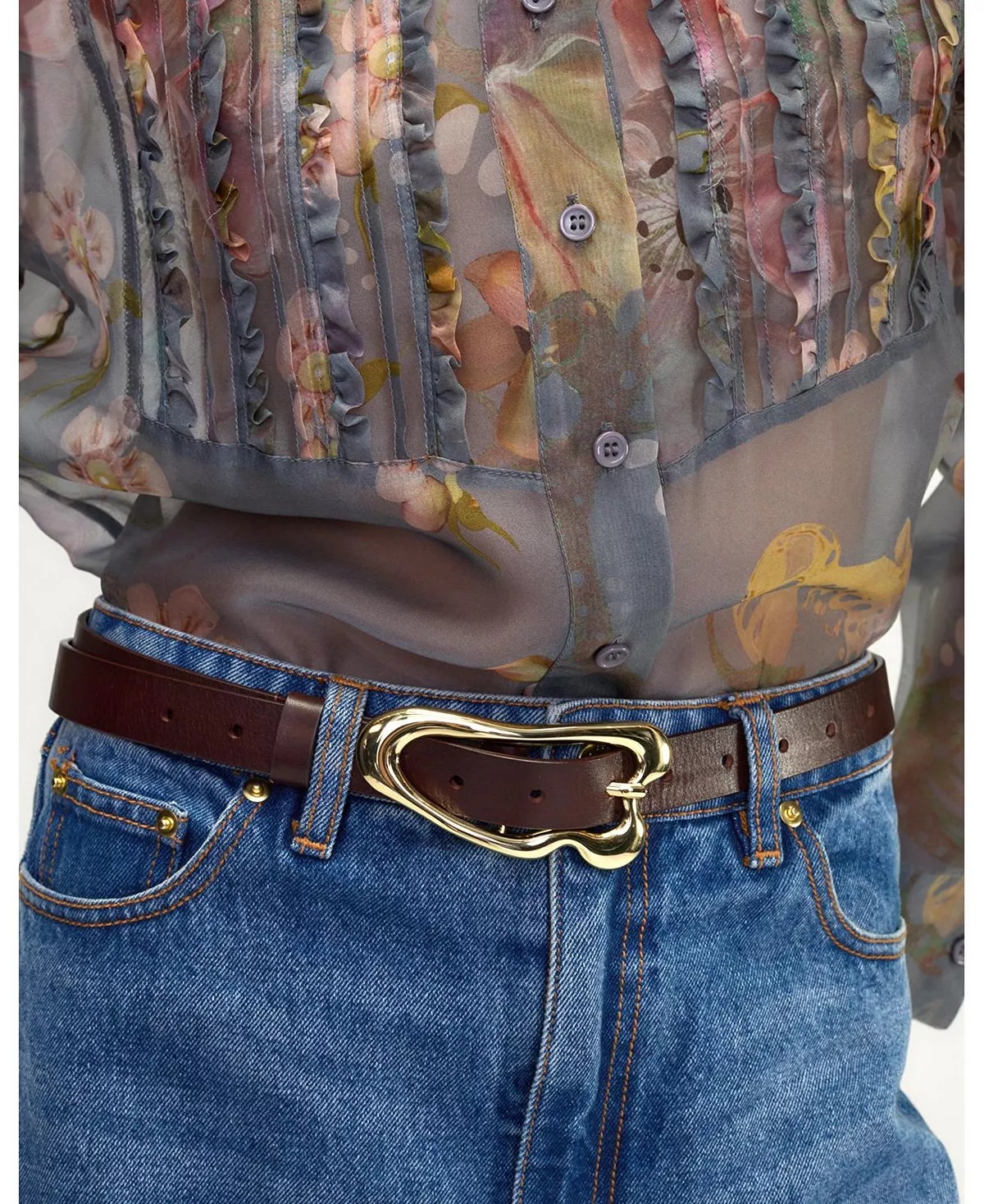 Signature Thin Buckle Belt - 3
