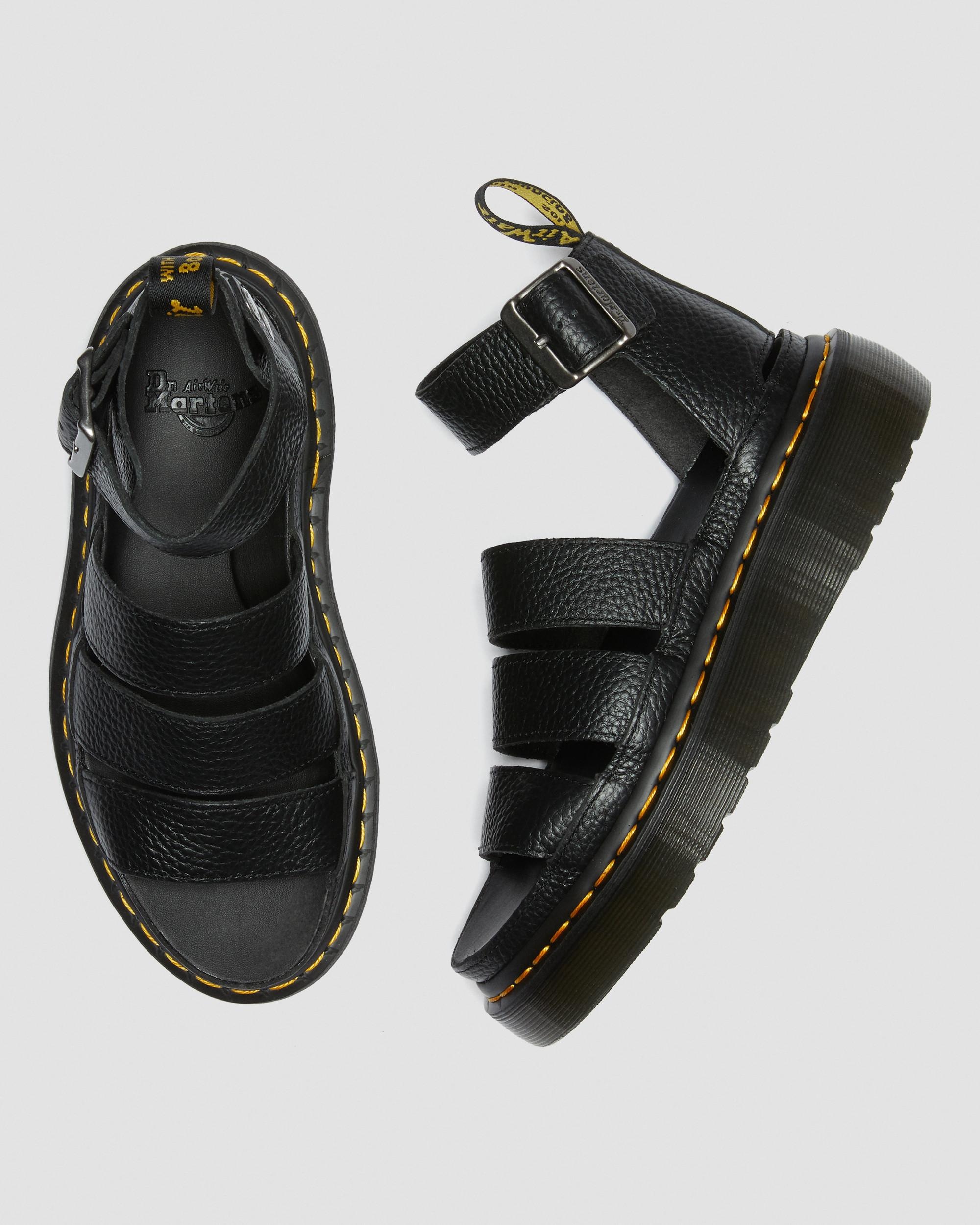 Clarissa II Women's Leather Platform Sandals - 10
