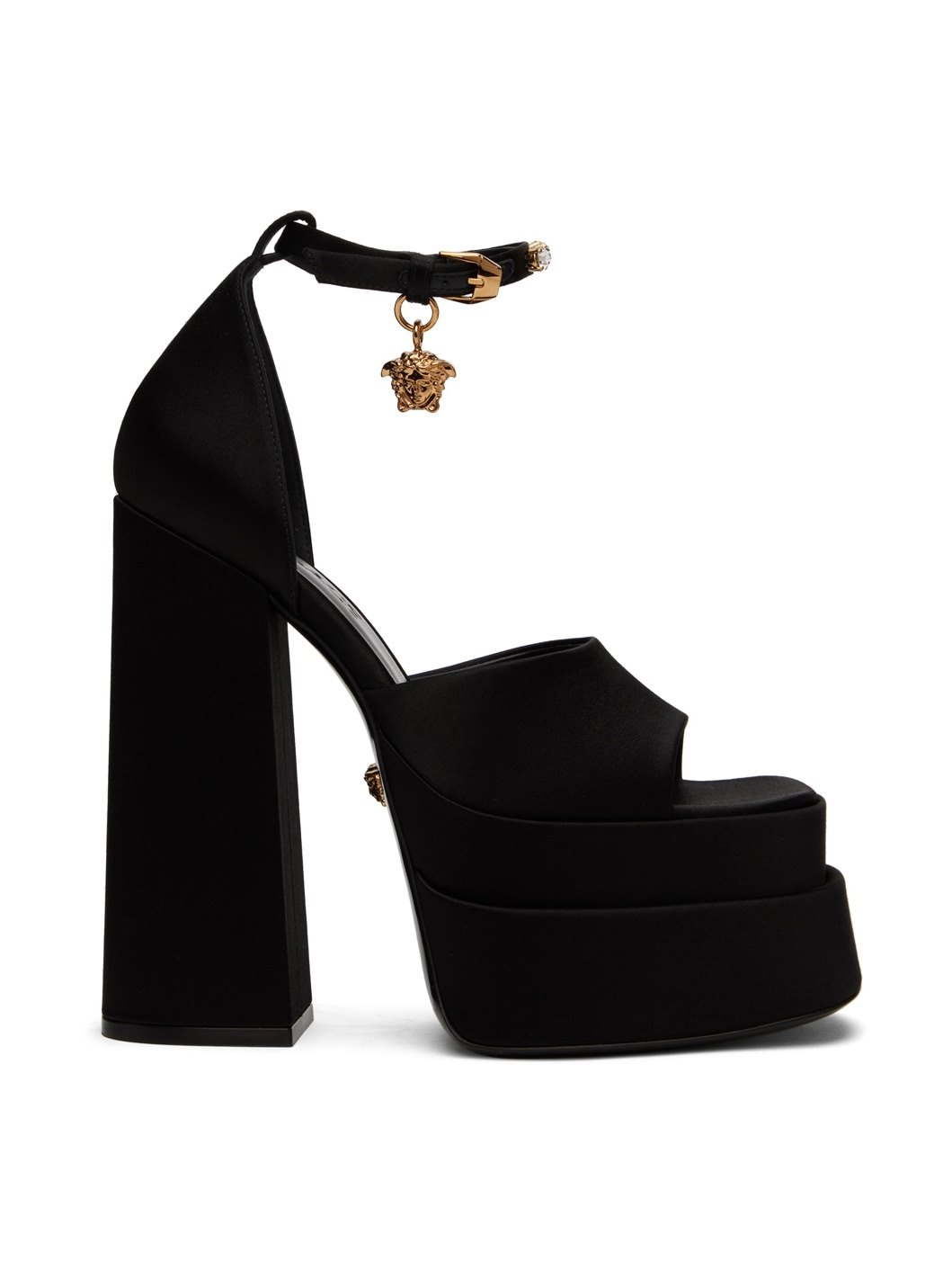 Black Aevitas Heeled Sandals - 1
