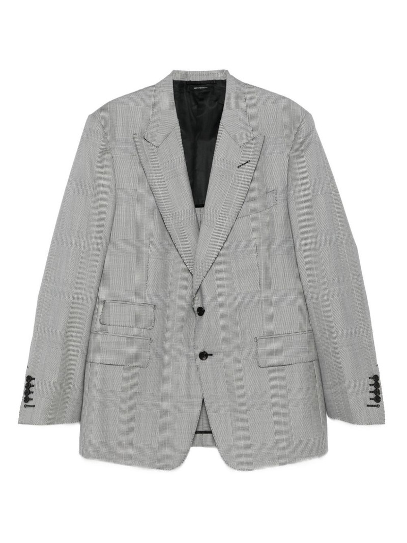 single-breasted checked suit 1