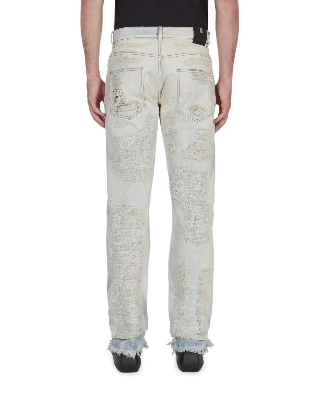 DESTROYED EMBROIDERY JEAN - 5