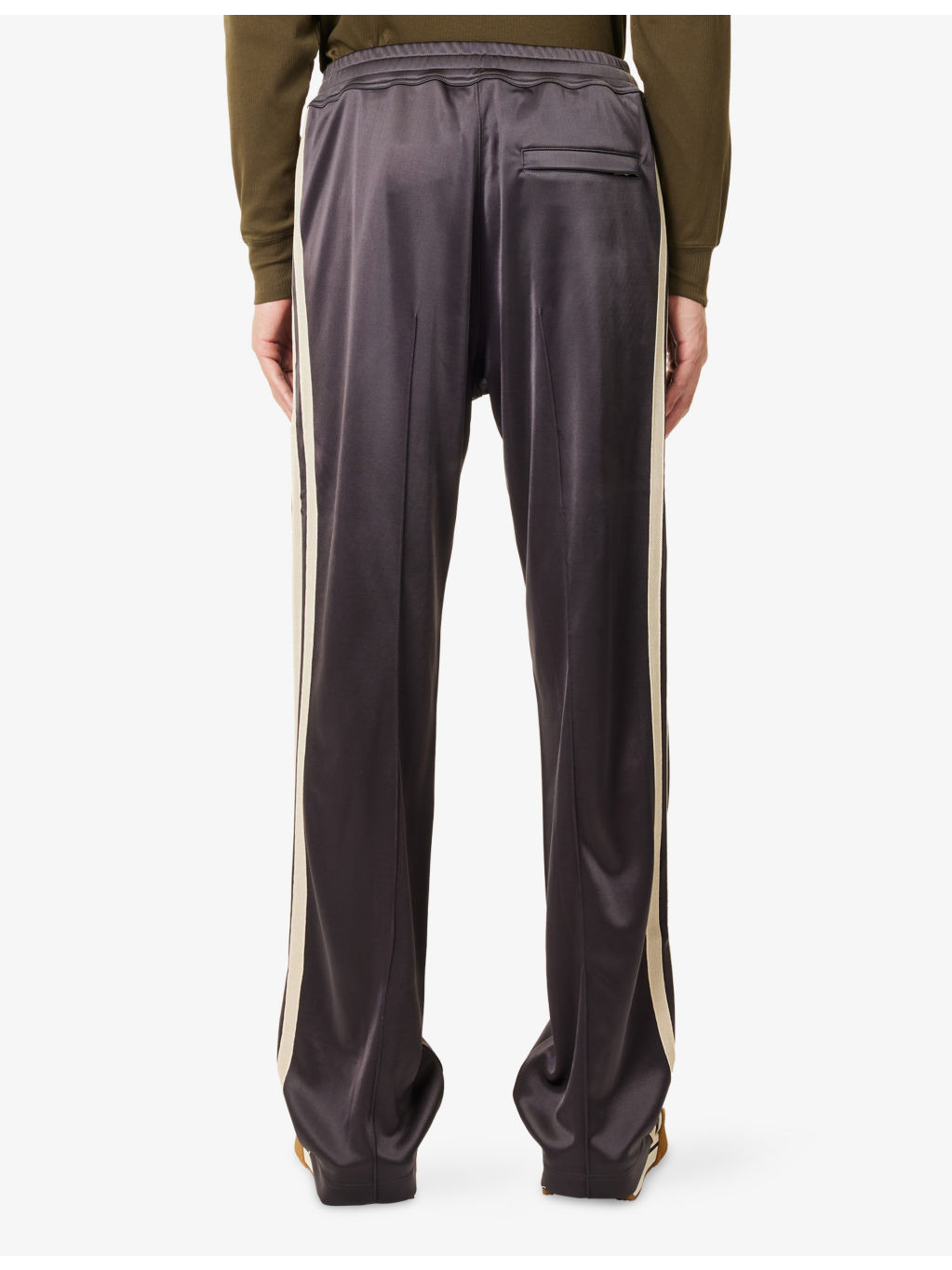 Contrast-Striped Relaxed-Fit Woven Joggers - 4