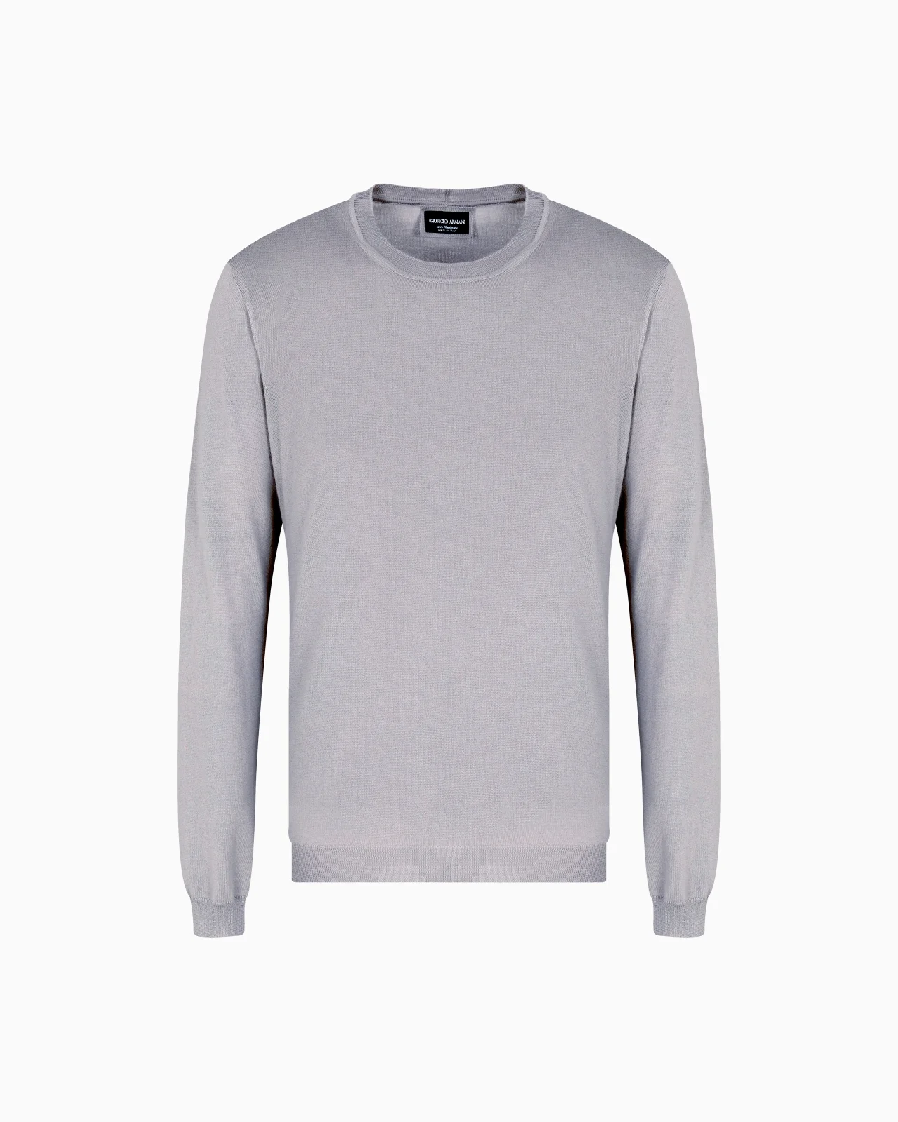 LONG-SLEEVED, 실크와 COTTON의 CREW-NECK JUMPER - 1