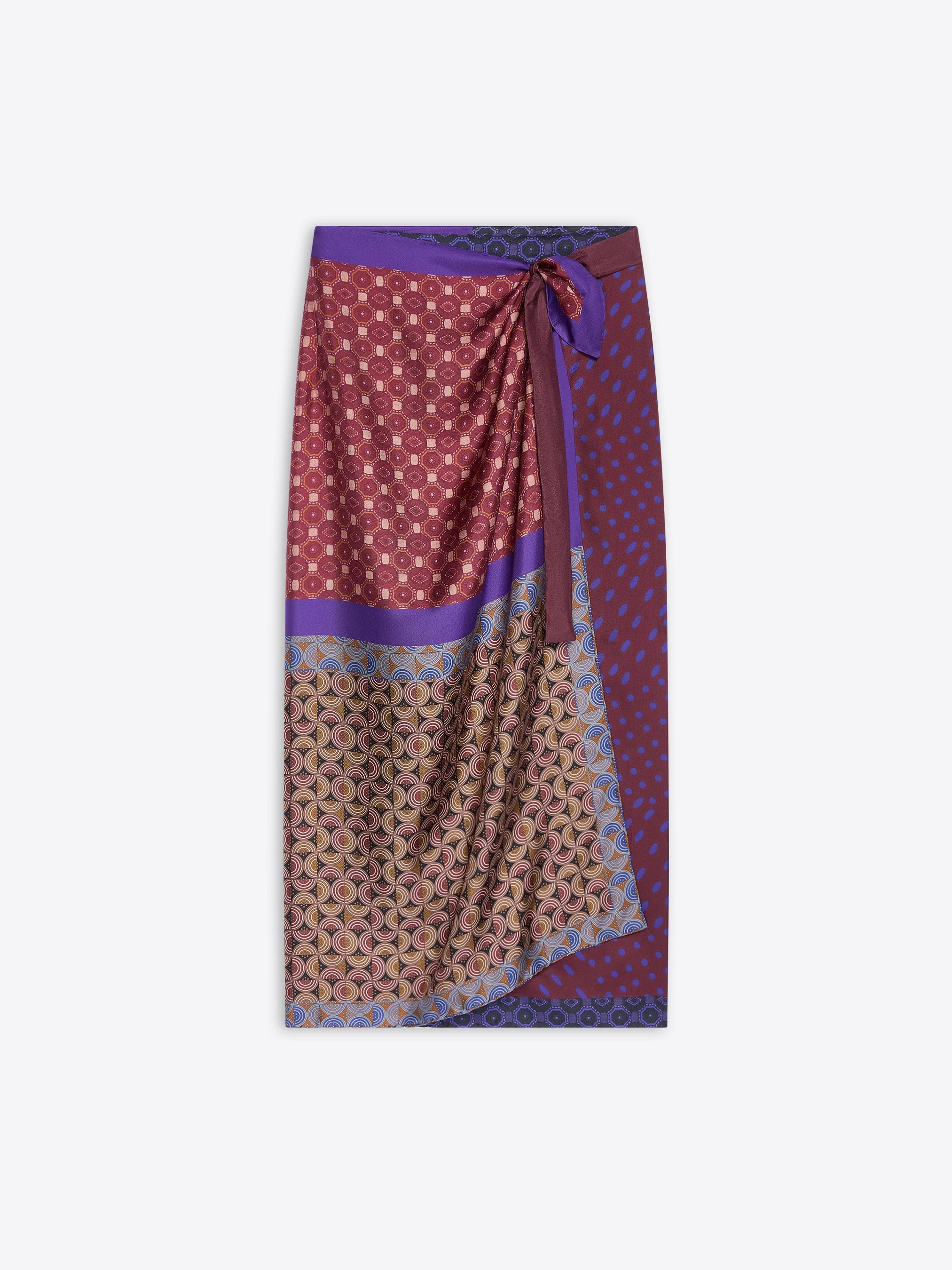 LONG WRAP SCARF-SKIRT - 1