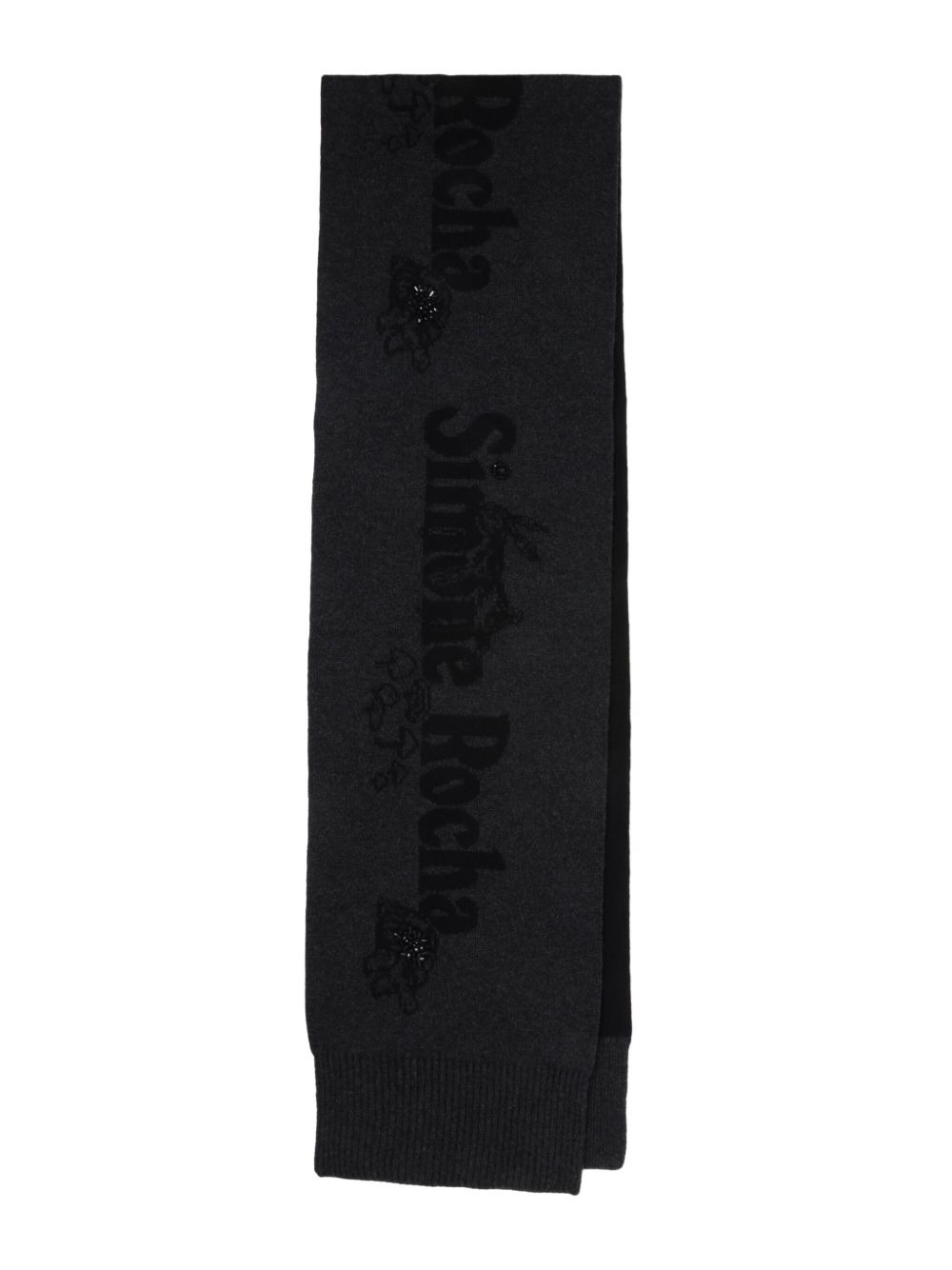logo-embellishment scarf - 2
