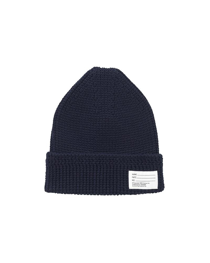 KNIT BEANIE (COTTON) NAVY 1