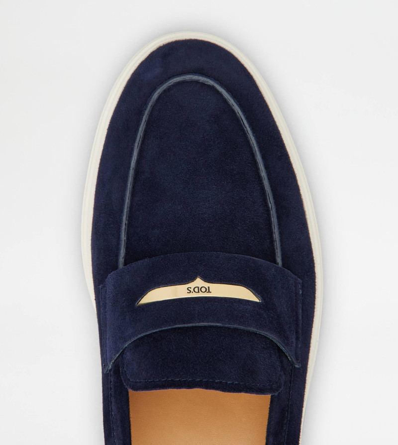 LOAFERS IN SUEDE - BLUE 5