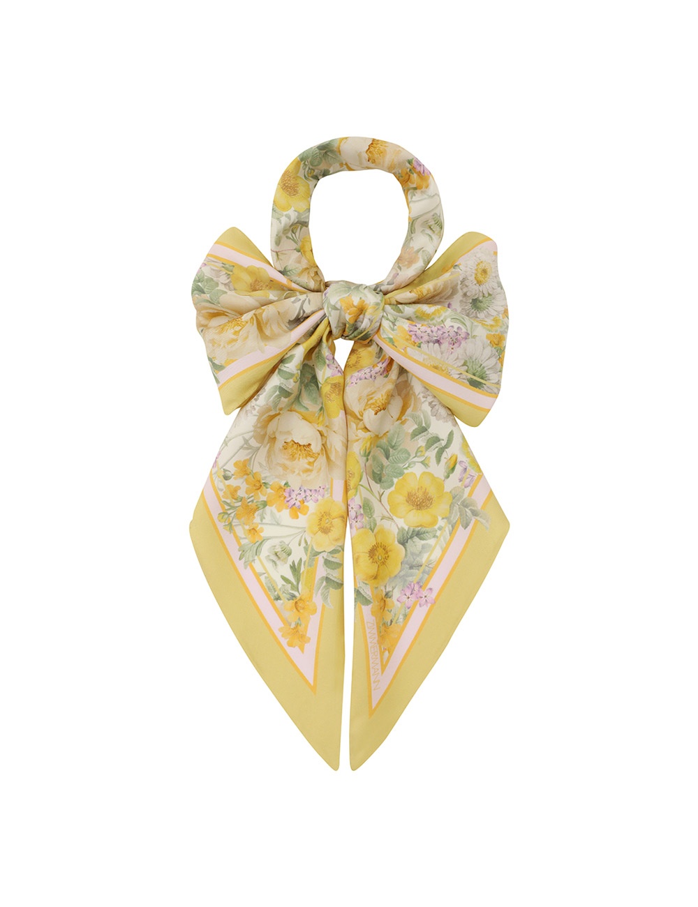 PRINTED SILK NECK SCARF - 1