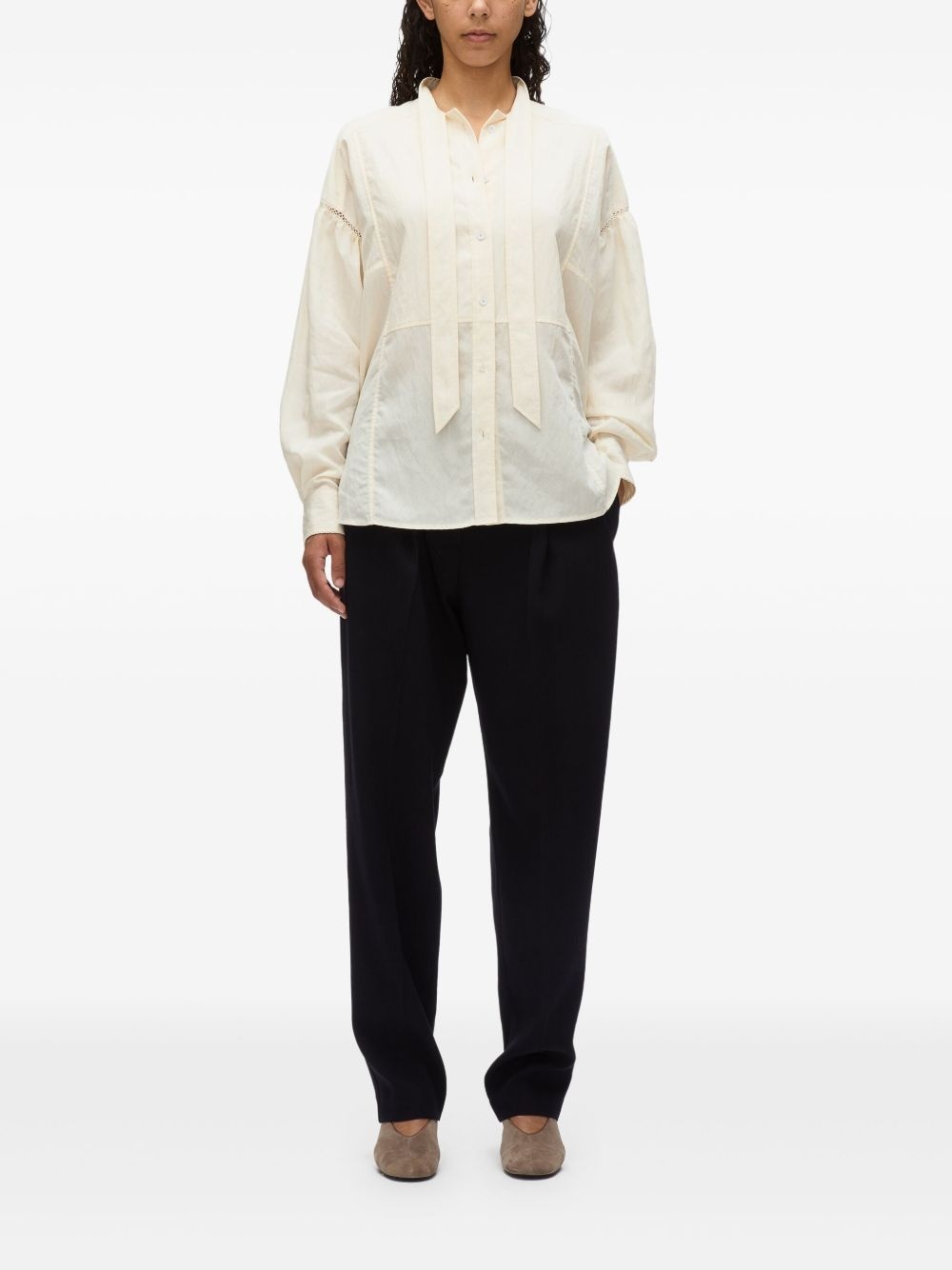 tie-neck blouse - 2