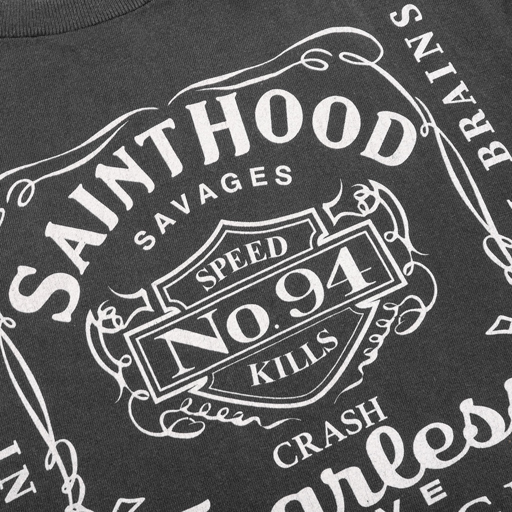 SAINT MICHAEL X NEIGHBORHOOD MX6 STHD FEARLESS S/S SHIRT - BLACK - 4