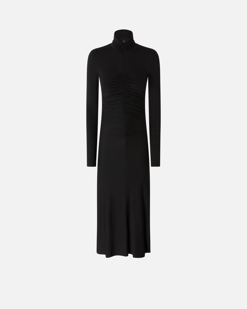 JERSEY MIDI DRESS WITH ZIP 1