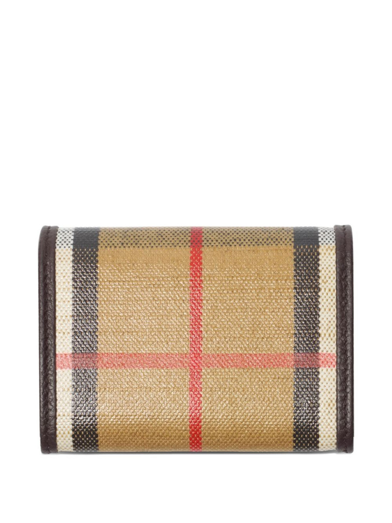 Burberry Highlands checked knight wallet outlook