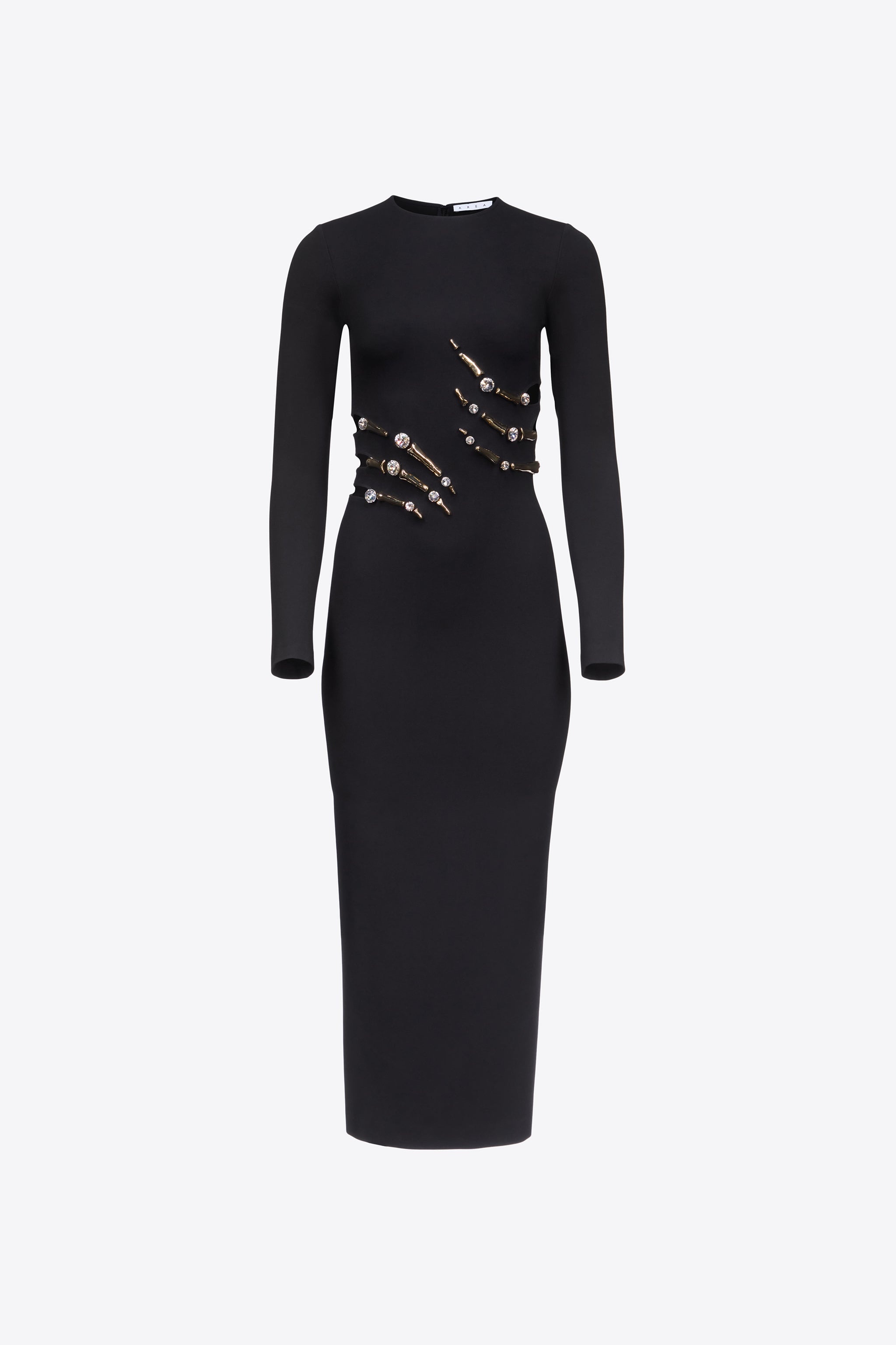 CLAW CUTOUT MIDI DRESS - 1