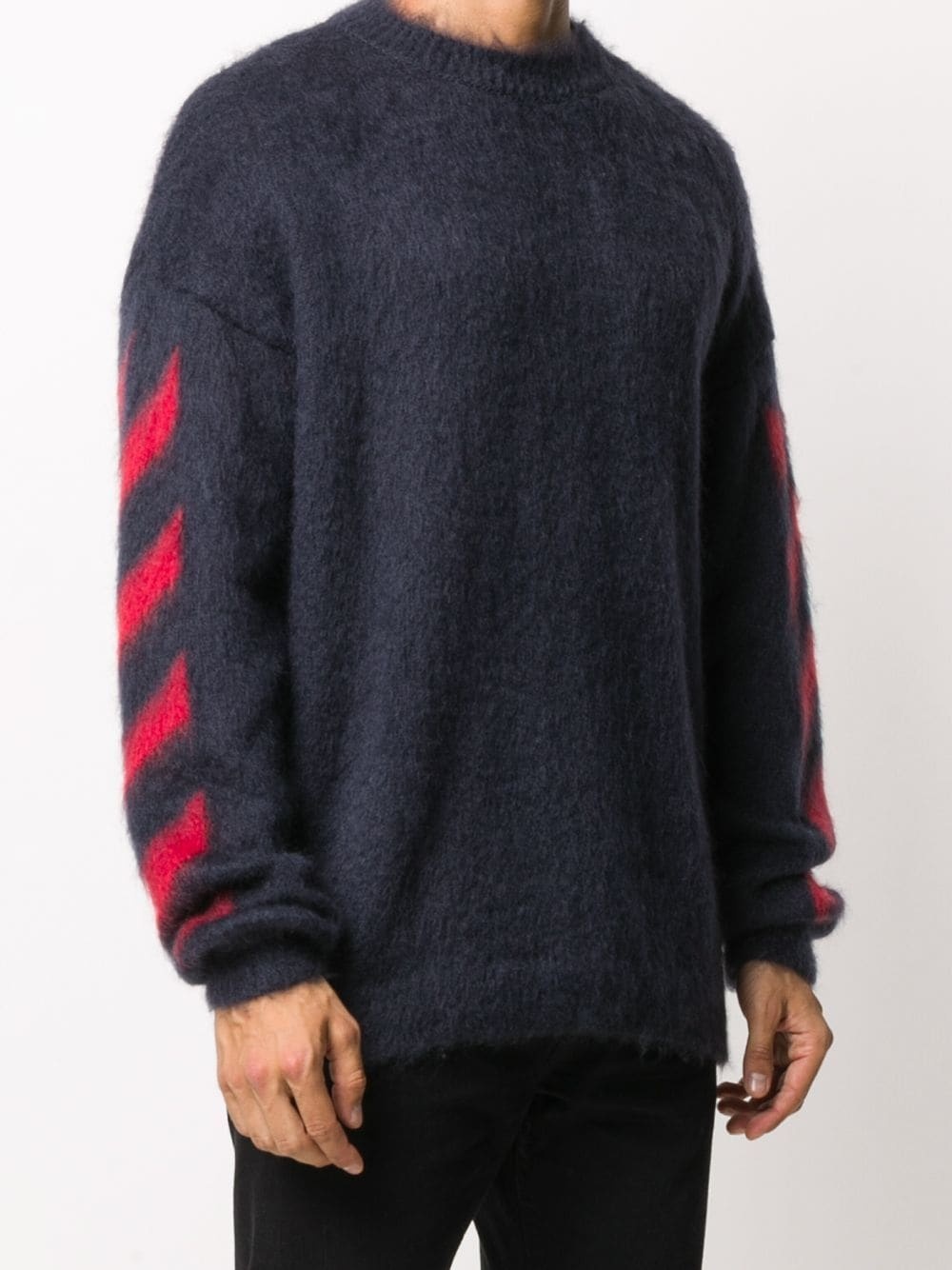 Diagonals crew-neck jumper - 3