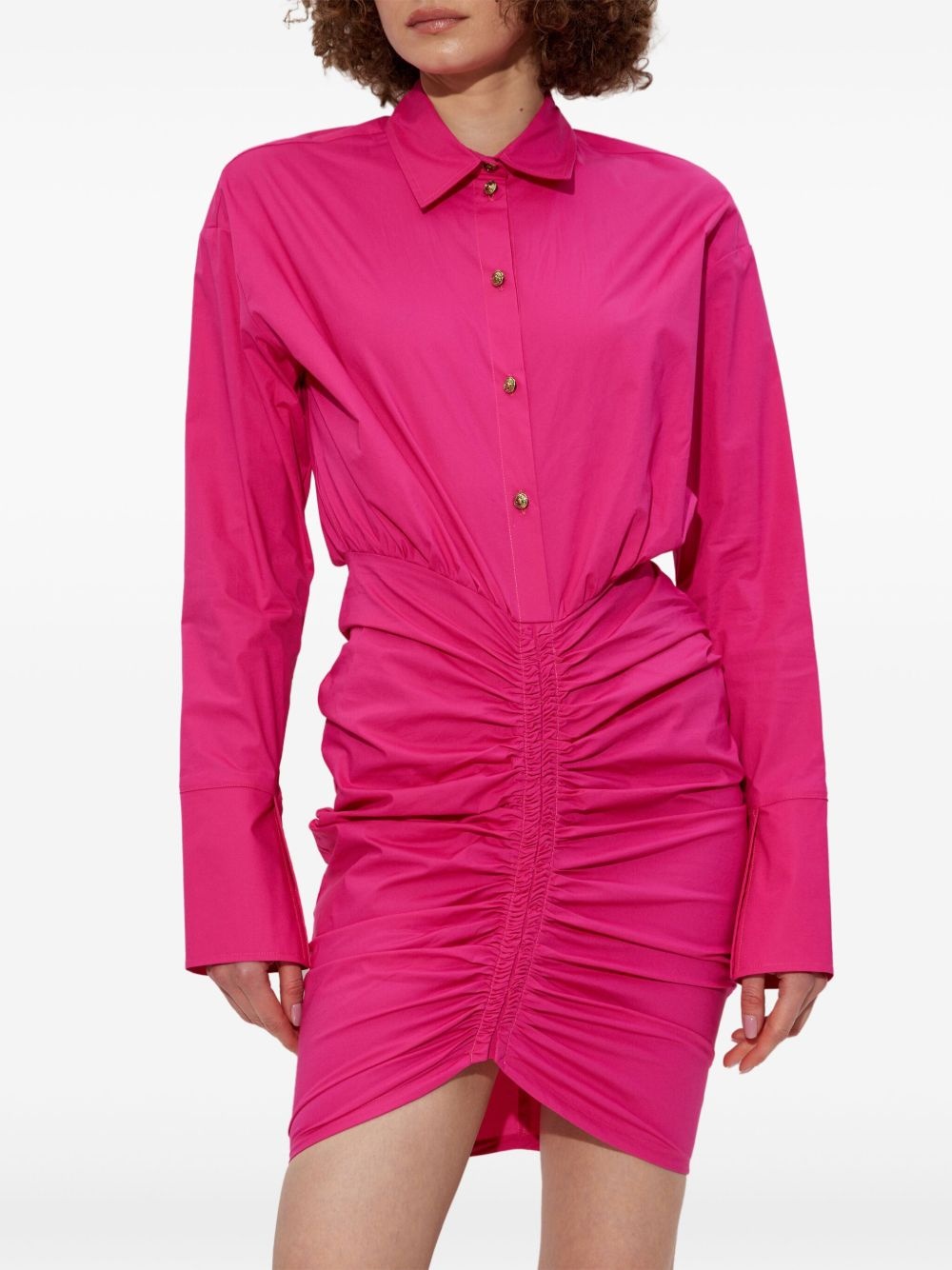 ruched shirtdress - 3