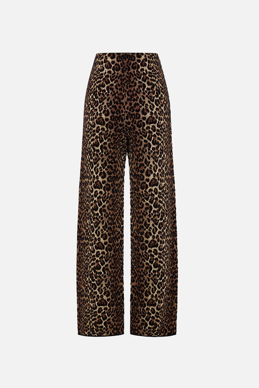 JACQUARD STRAIGHT LEG KNIT PANT - 7