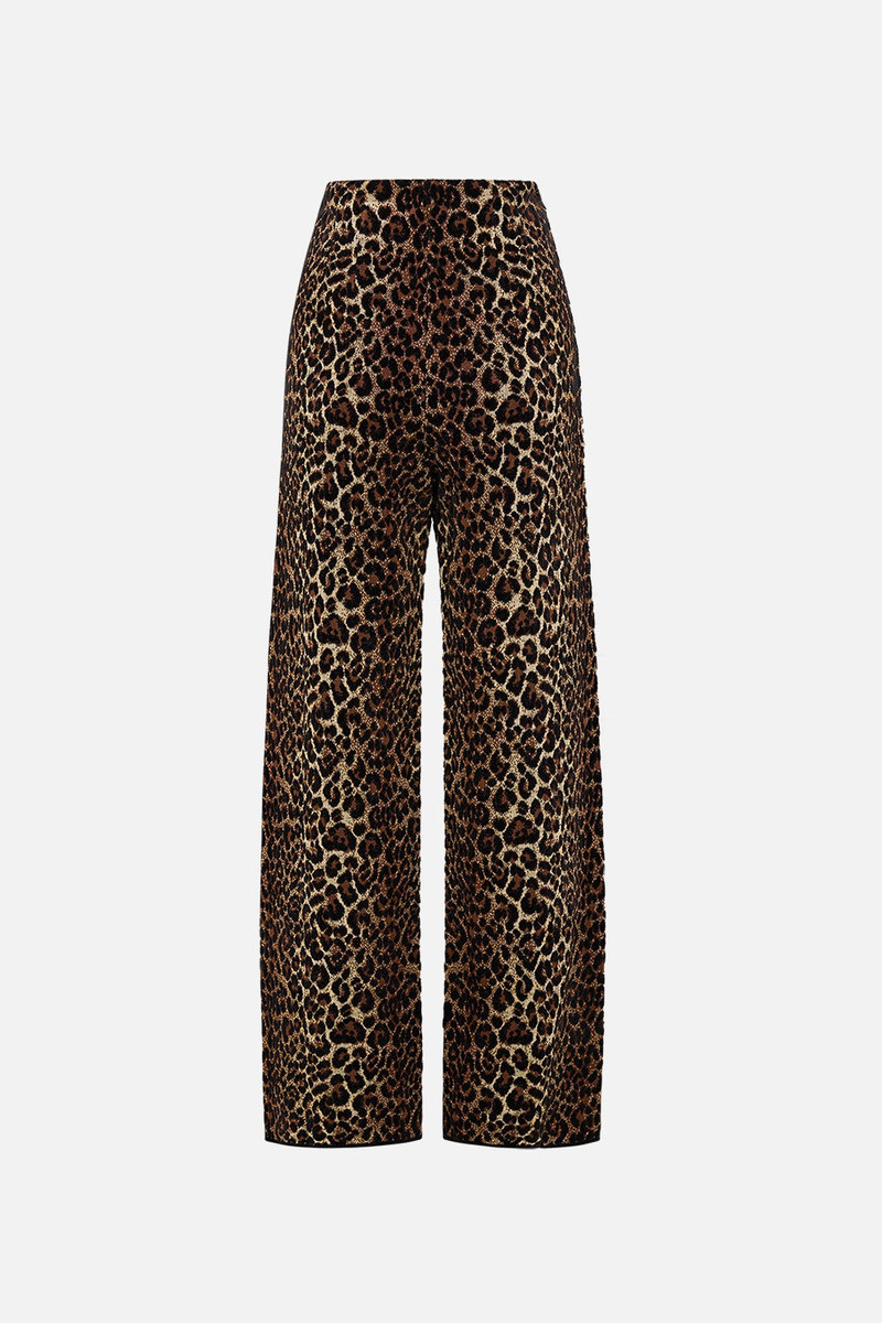 JACQUARD STRAIGHT LEG KNIT PANT 7