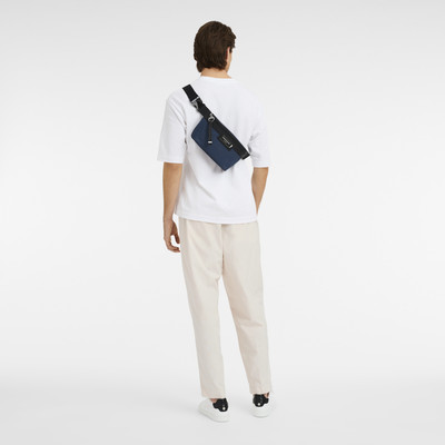 Longchamp Le Pliage Energy M Belt bag Navy - Recycled canvas outlook