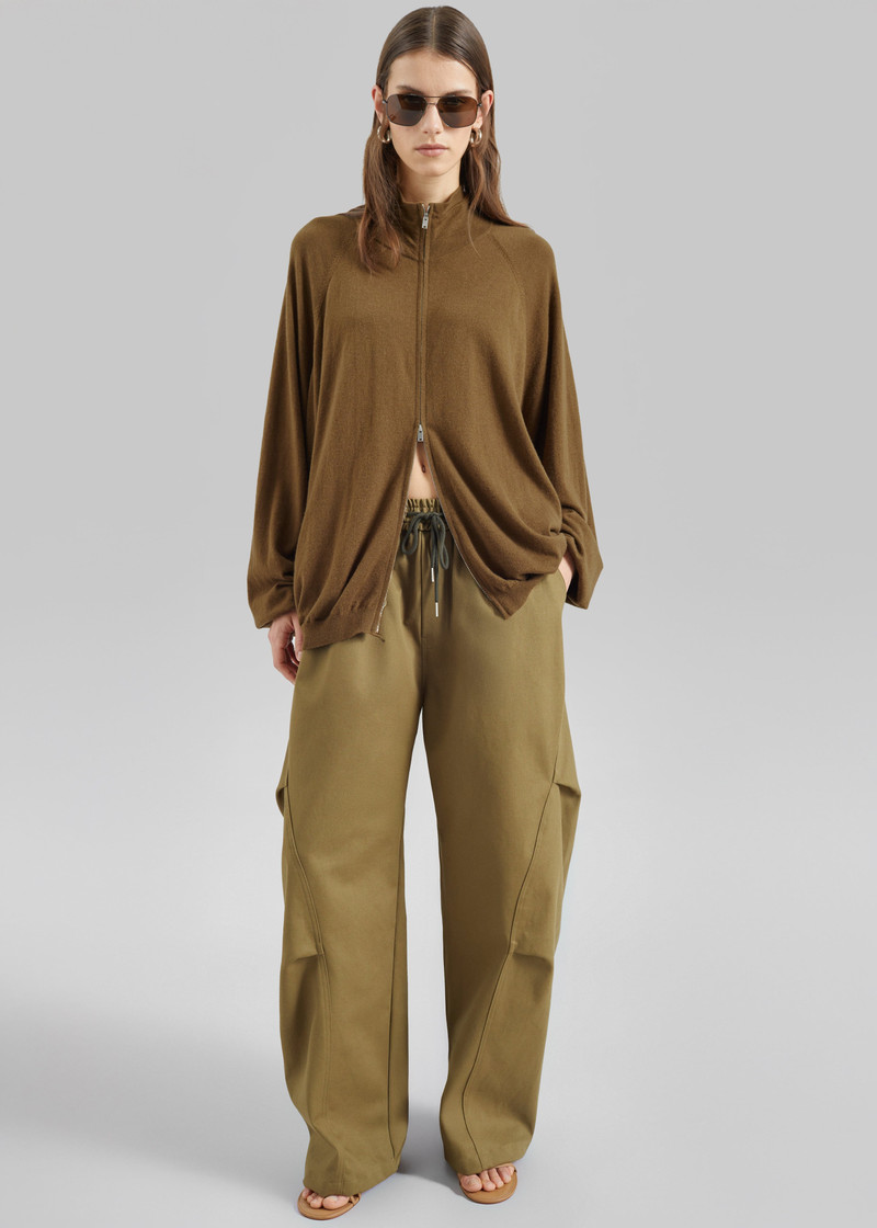 Tulsa Curved Pants - Dark Olive 5