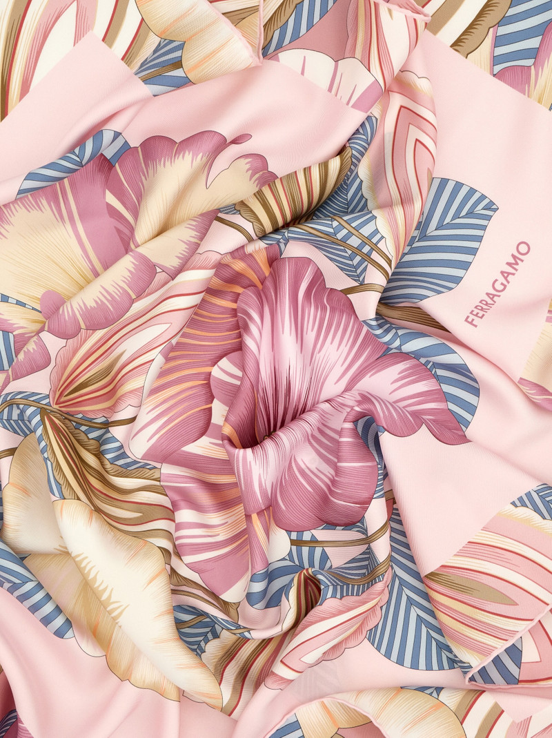 Brezza print silk scarf 4