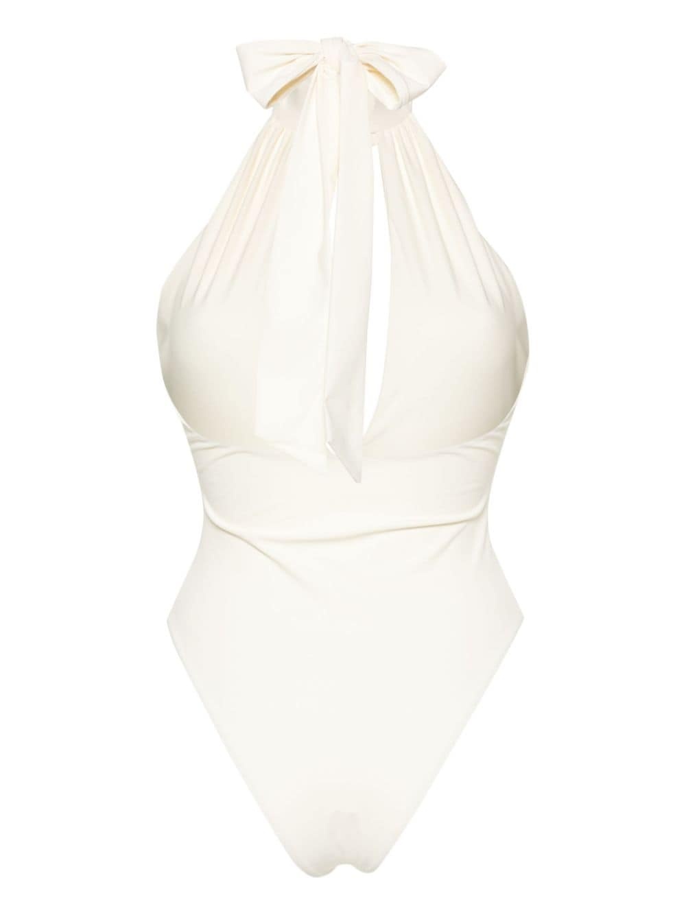 floral-appliquÃ© swimsuit - 4