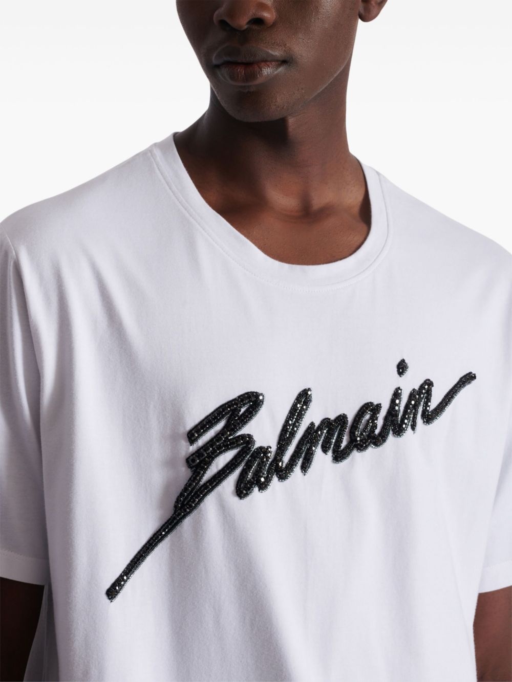 logo-embroidered T-shirt - 7