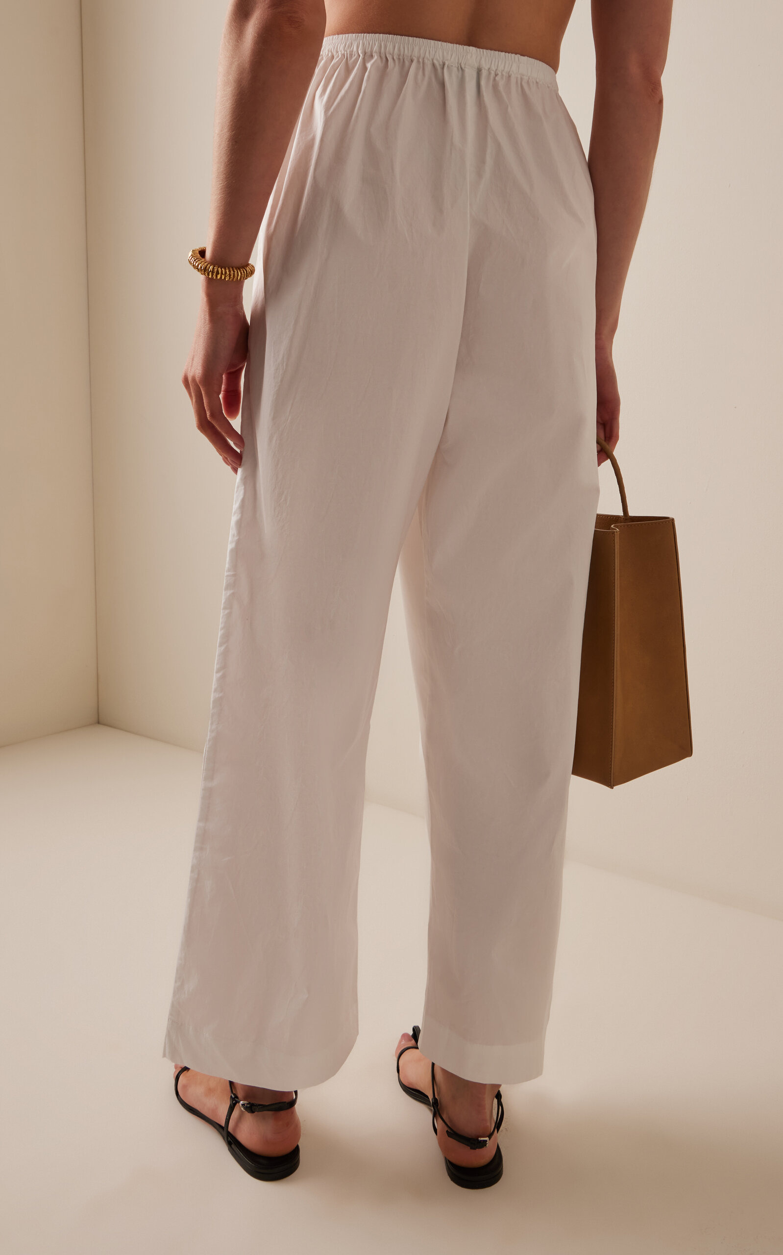 Ease Cotton Pants white - 4