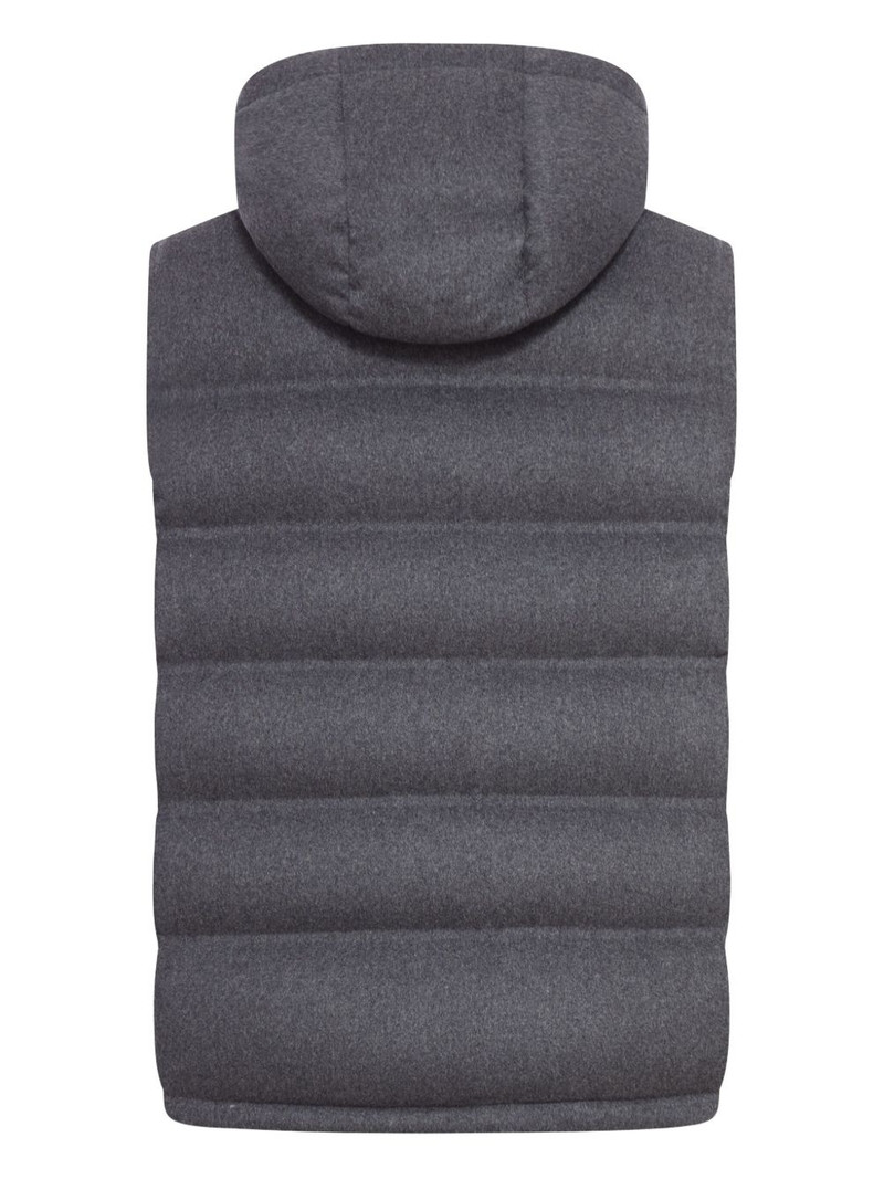 Brunello Cucinelli hooded quilted gilet outlook