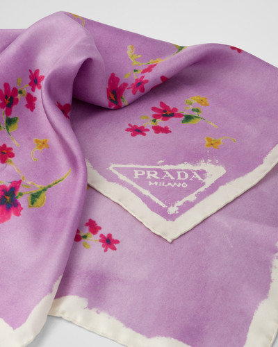 Prada Printed silk twill foulard outlook
