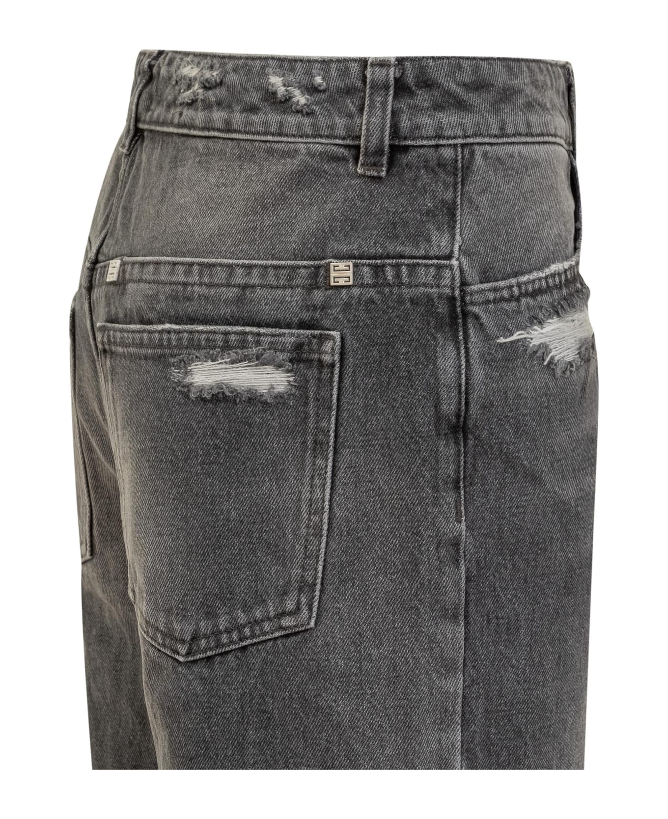 Oversized Jeans In Denim - 4
